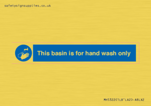 Basin for hand wash only